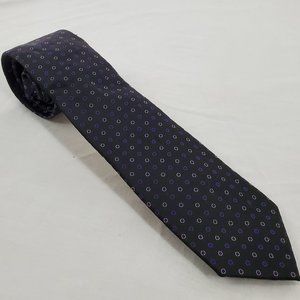 Apt. 9 Necktie Black Purple Lavender Open Circle Geometric Pattern